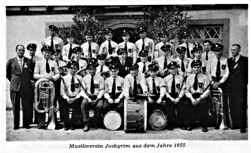 Musikverein Jockgrim im Jahre 1955